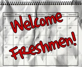 clip art saying Welcome Freshmen!